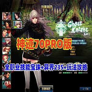 DNF70级神迹PRO版网游单机版，全职业技能宝珠异界235